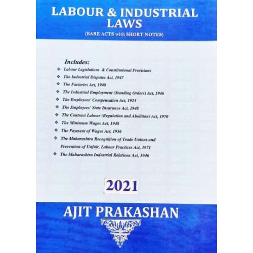 Ajit Prakashan's Labour & Industrial Laws (Bare Acts with Notes)